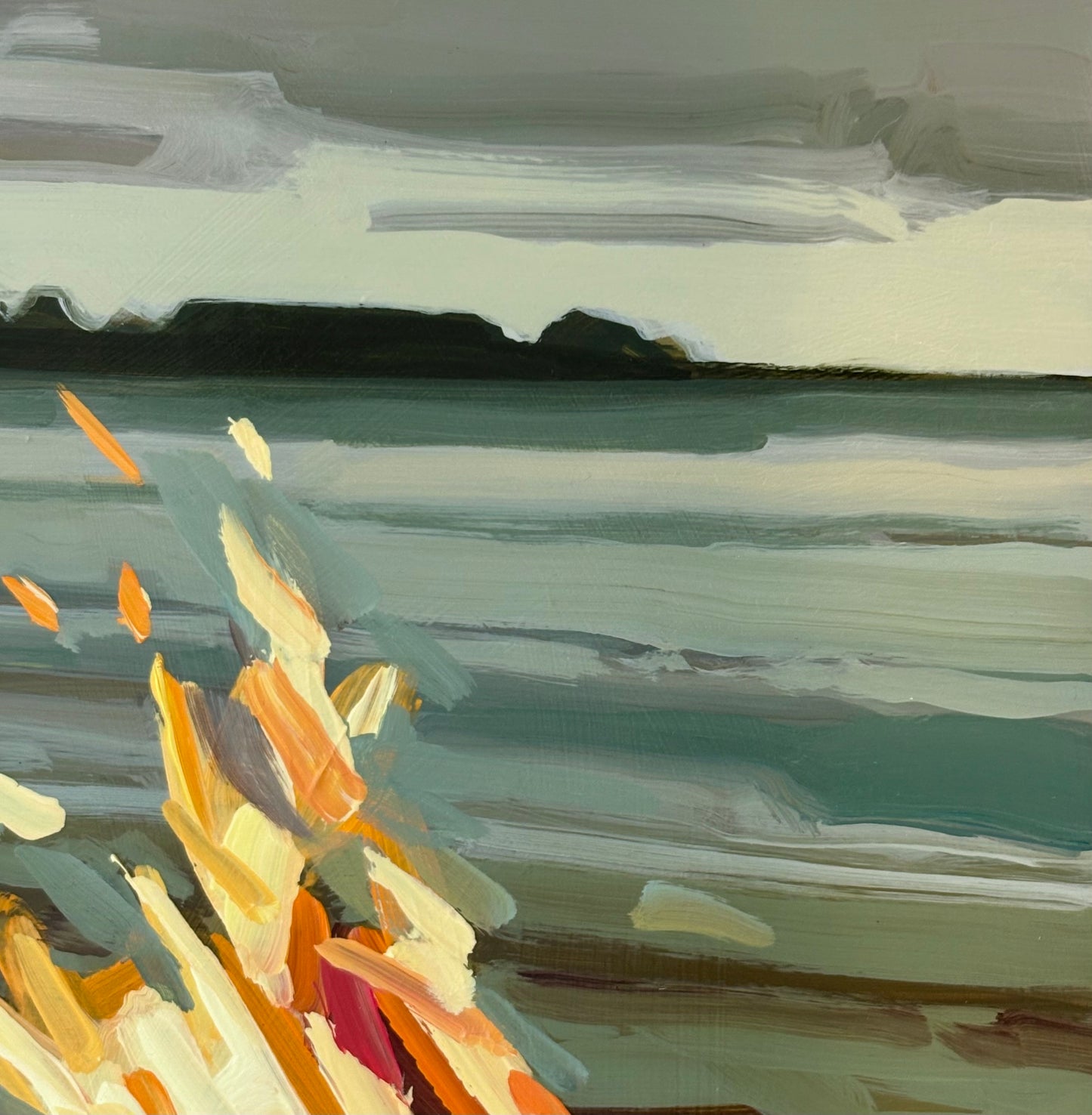 Fire Warm Rocks