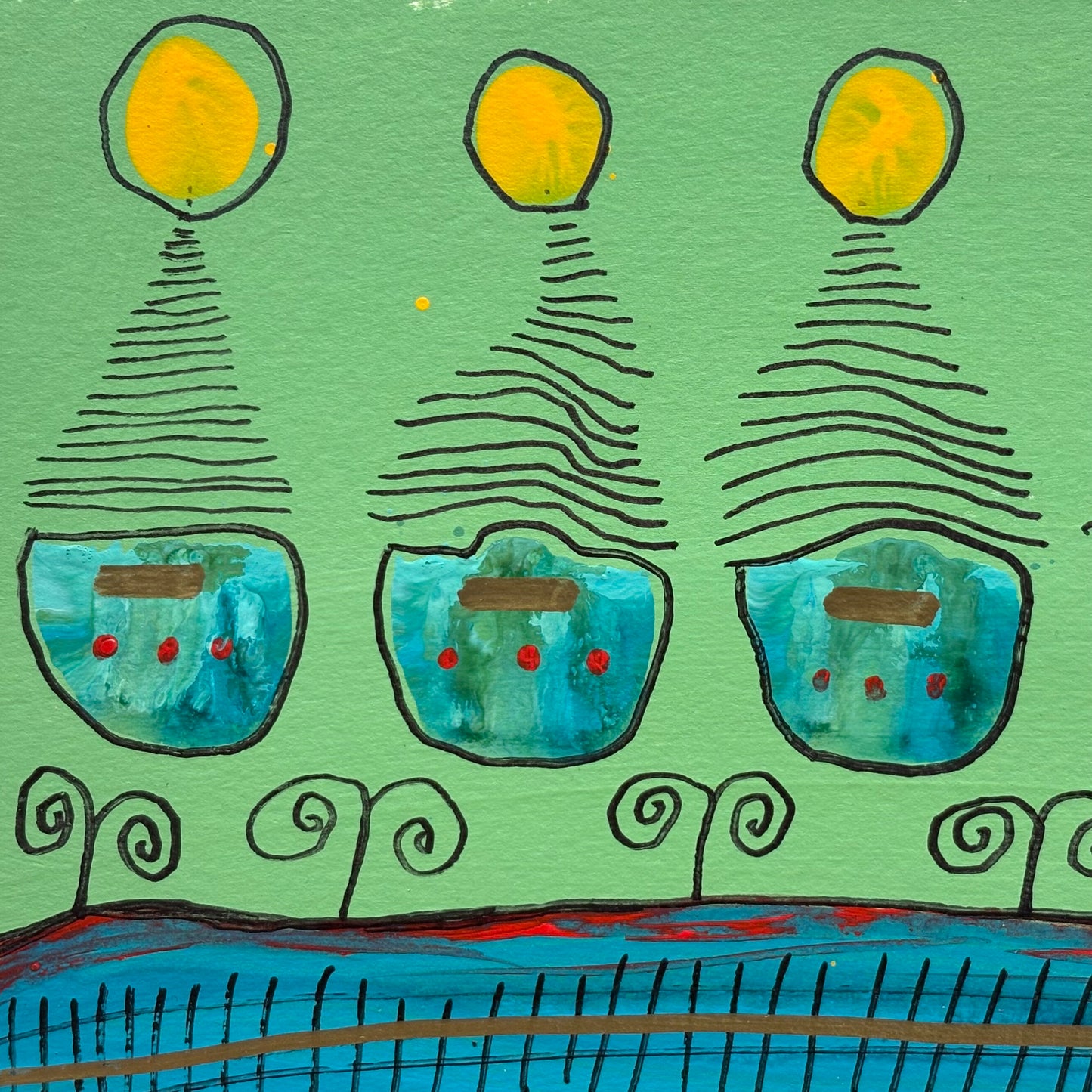 Women with Yellow Heads, 2002