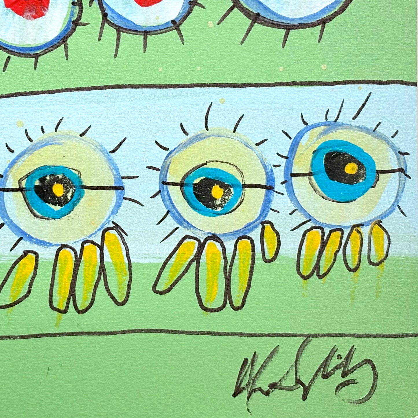 Five Red Dots With Blue Dots, 2002