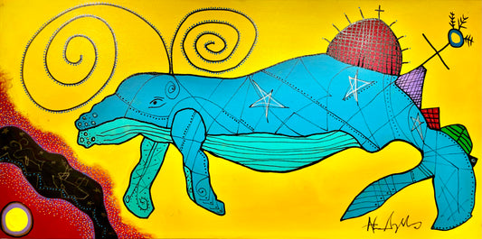 Humpback in Yellow Light, 2025