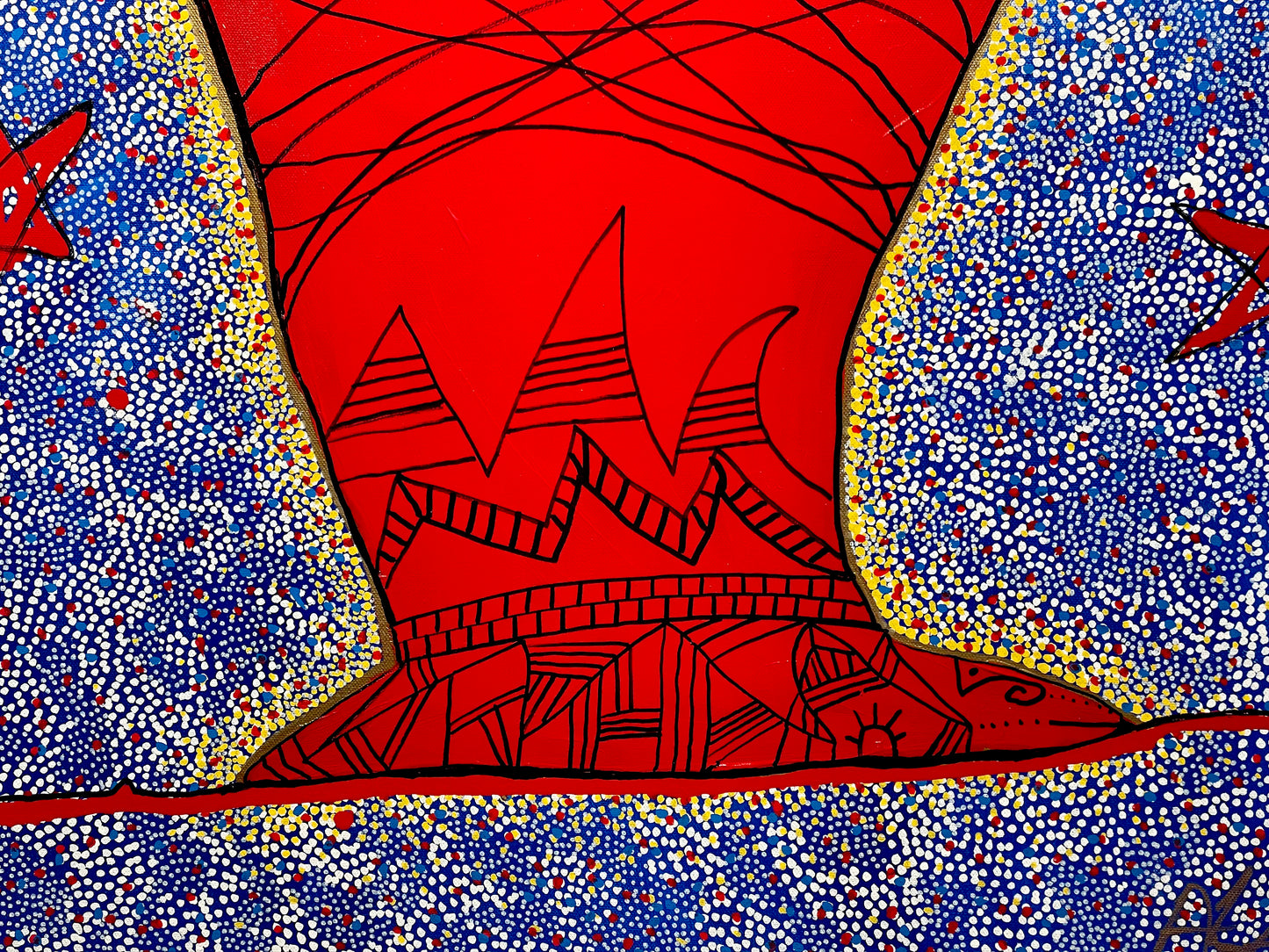 Shaman with Four Red Feathers