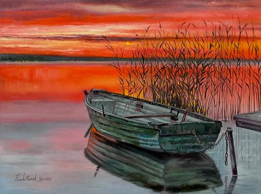 The Old Boat in the Sunset