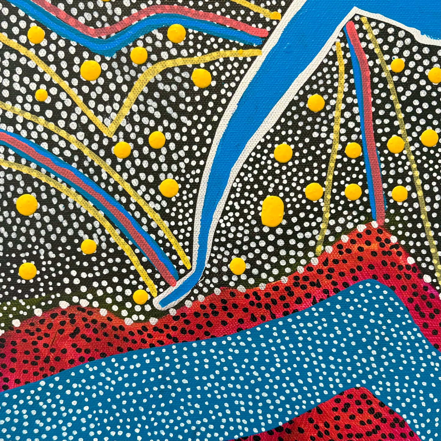 Man Standing on Red Earth, 2024