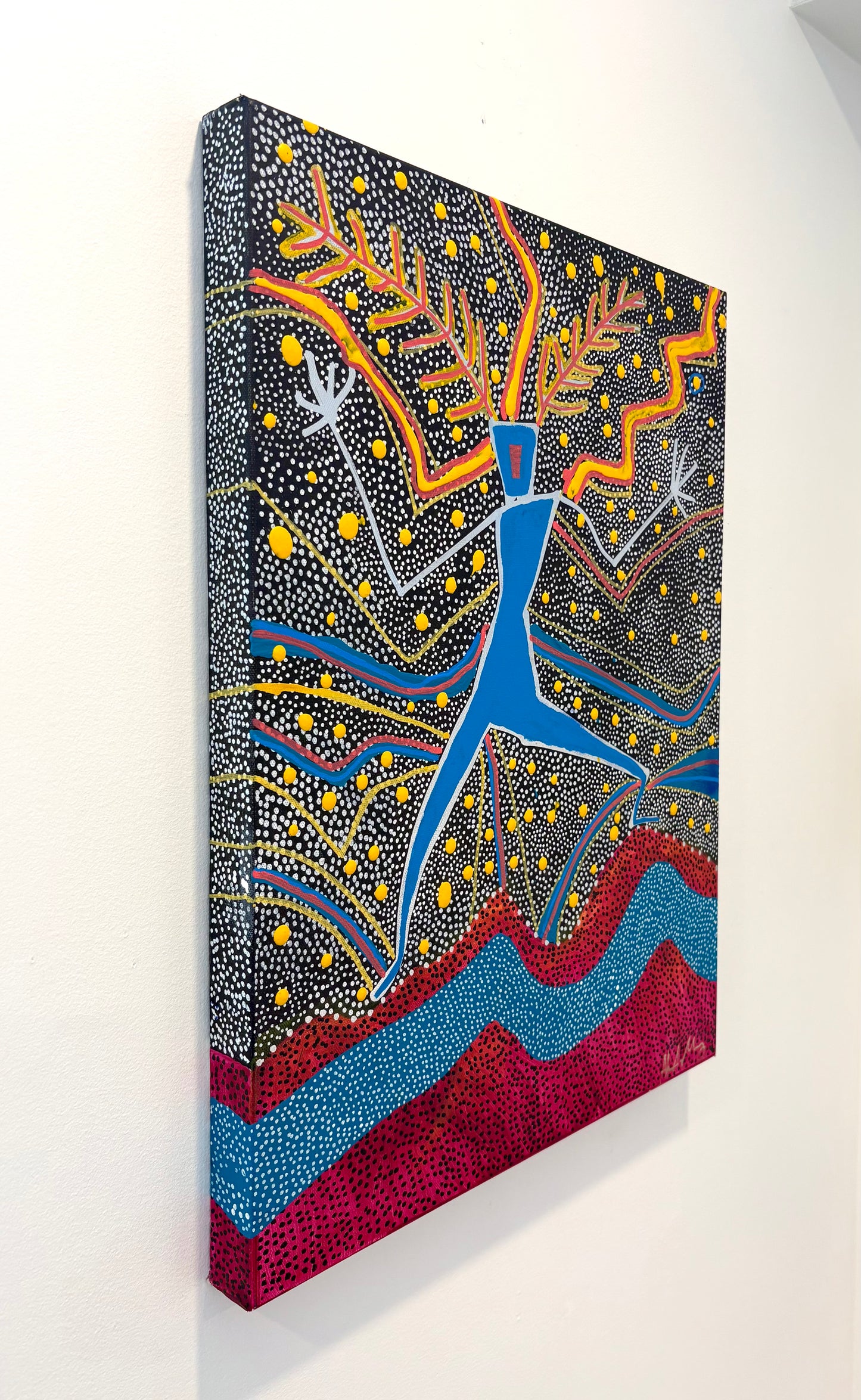 Man Standing on Red Earth, 2024