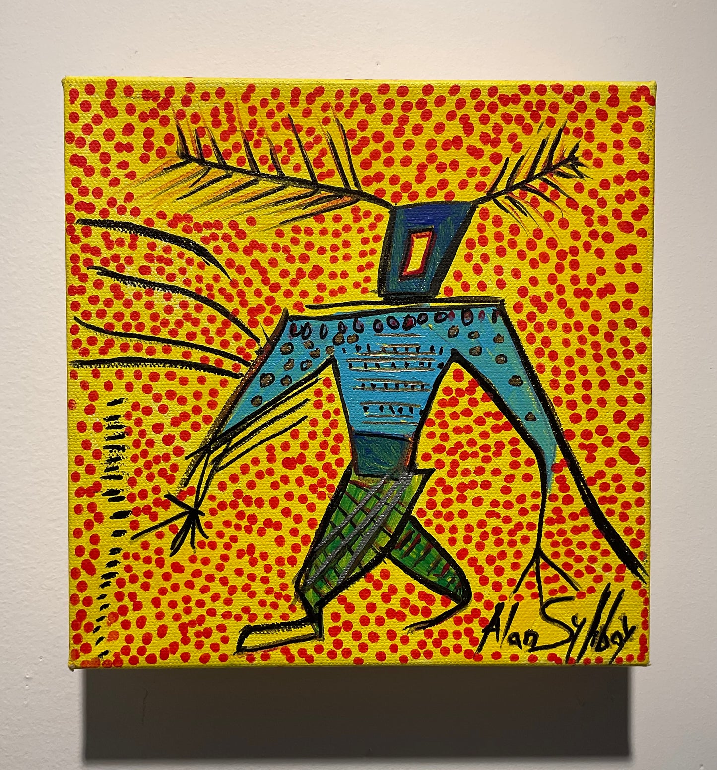 Man with Blue Shirt Yellow Series #2