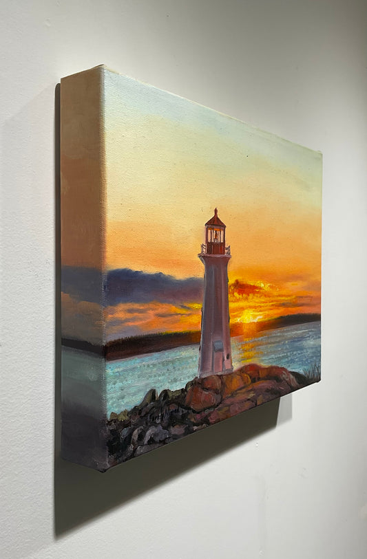 Peggy's Cove at Sunset, Nova Scotia