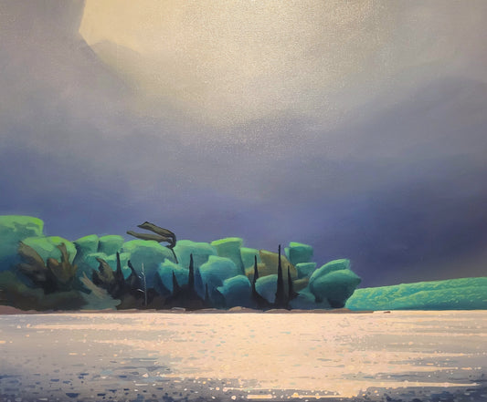 Sunshower near Lake Utopia, NB