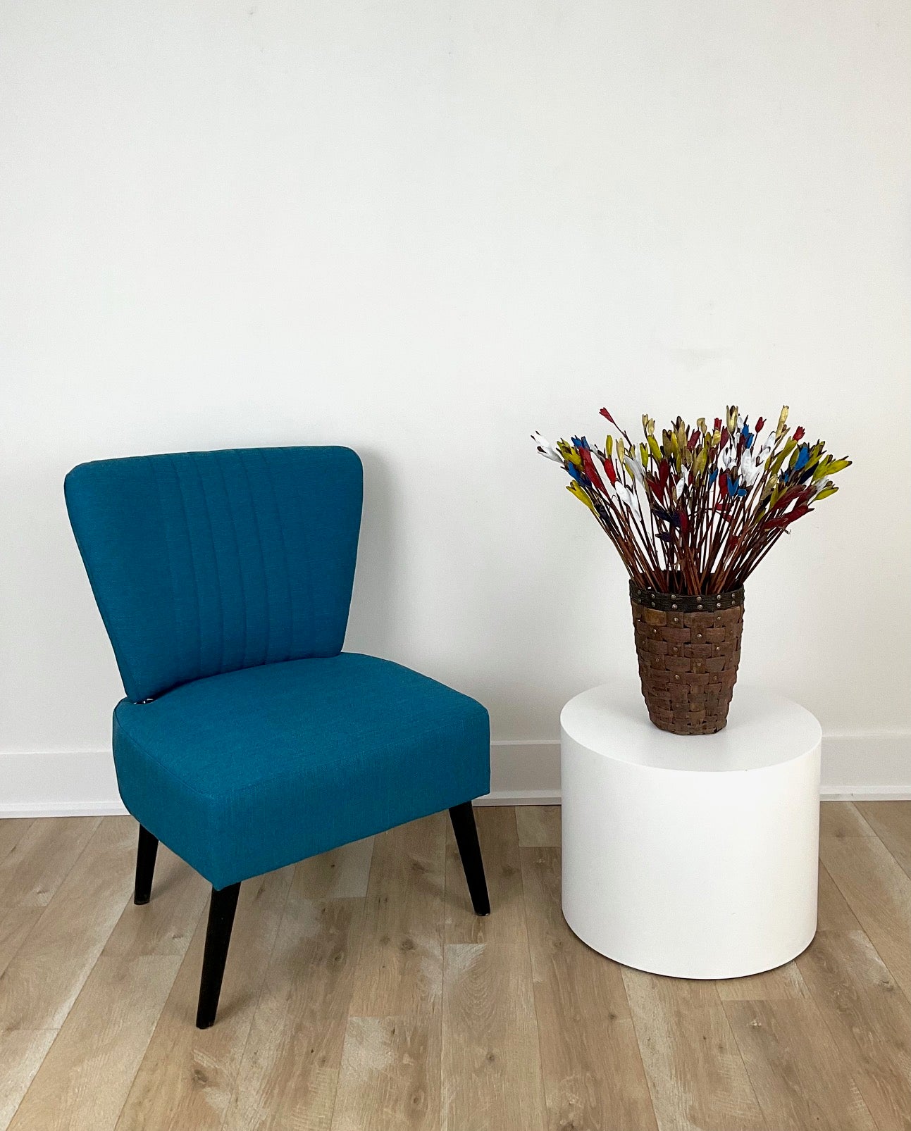 Willow Jar with Painted Iris Pods