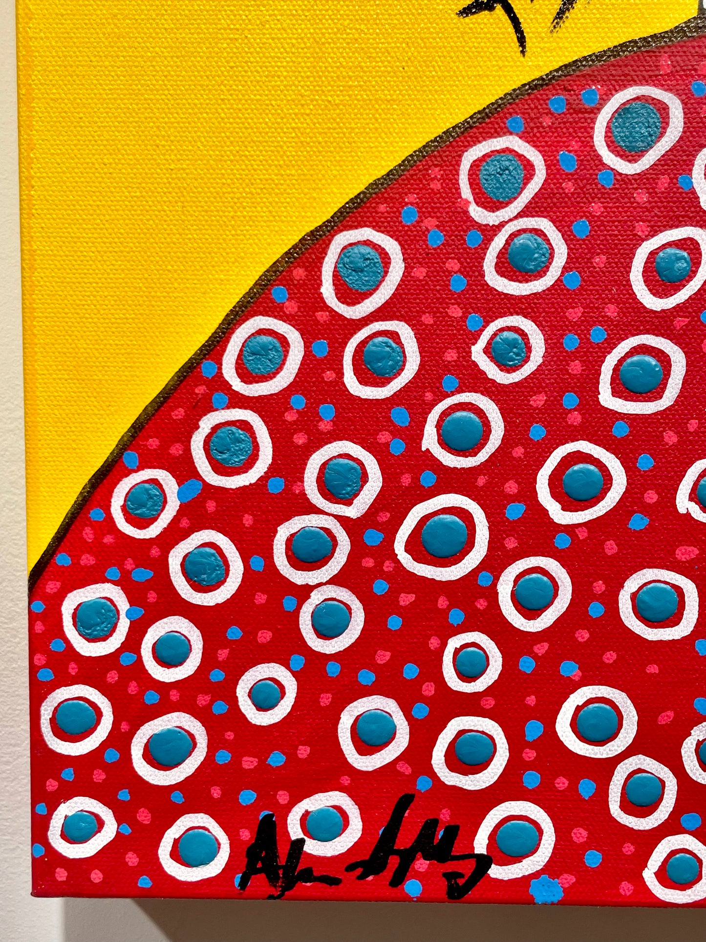 Mi'kmaw Woman Standing on Red Earth