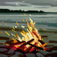 Fire Warm Rocks