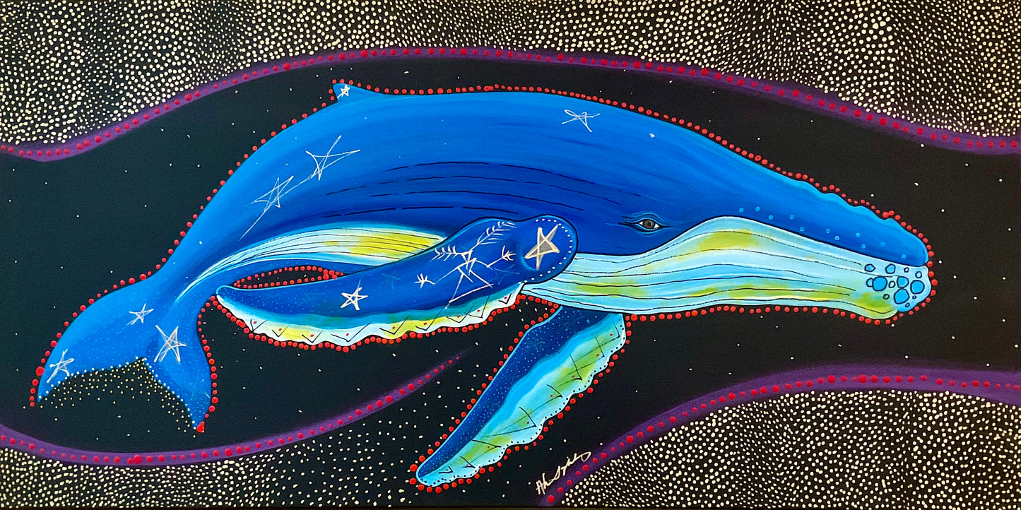 Humpback Swimming in the Milky Way #3