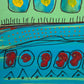 Six Red Heads Over Water, 2002