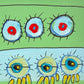 Five Red Dots With Blue Dots, 2002