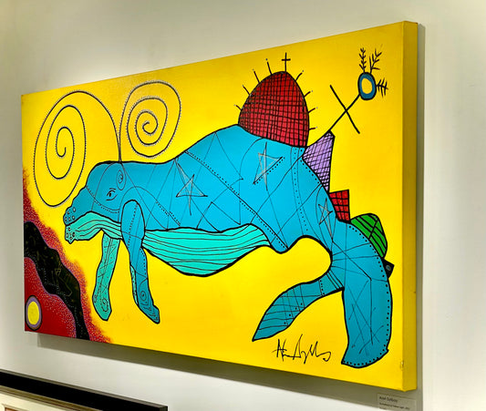 Humpback in Yellow Light, 2025