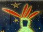 Medicine Man with Four Red Feathers