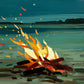 Fire Wet Sand