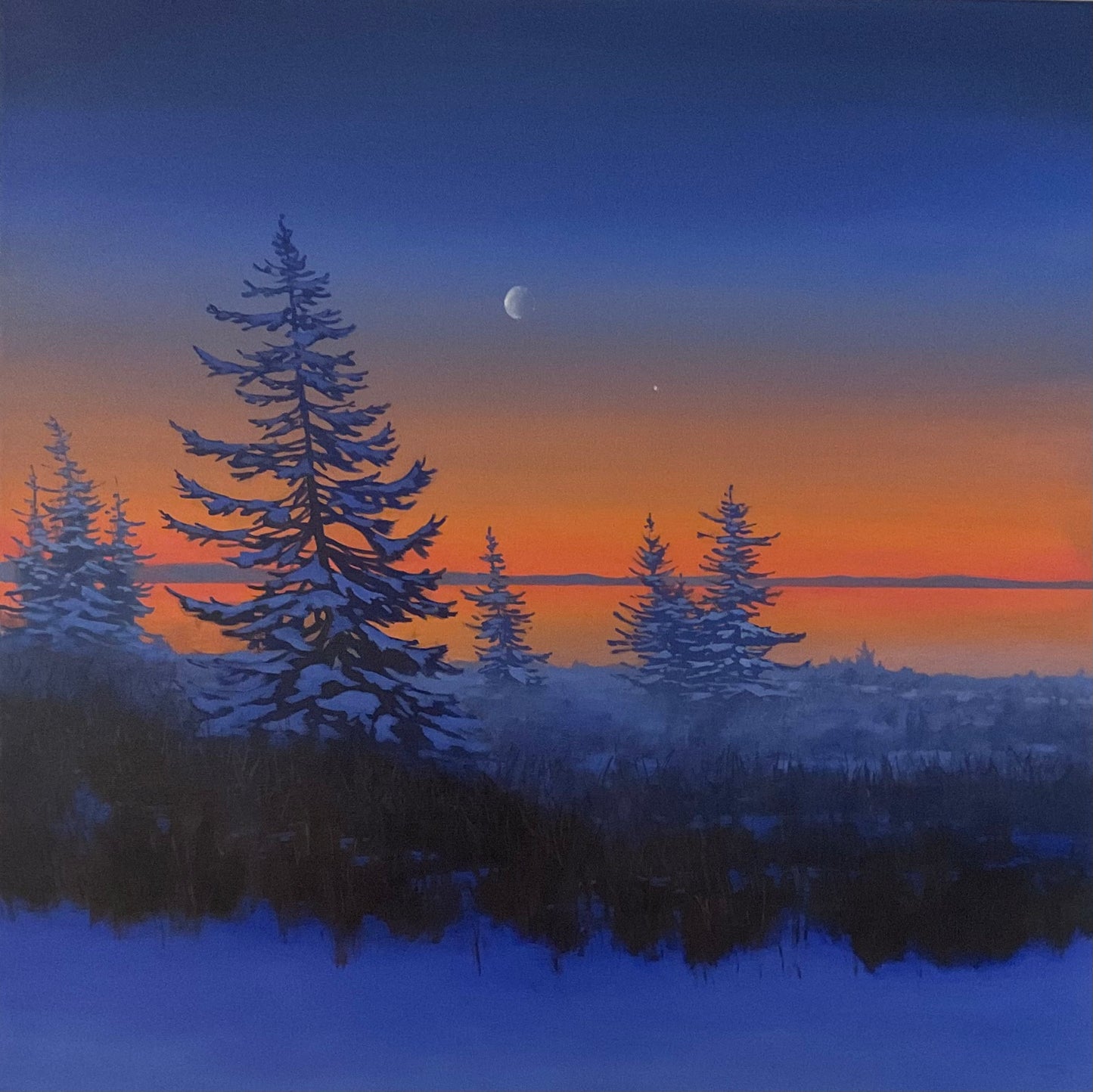 Waning Crescent Near Baie Verte