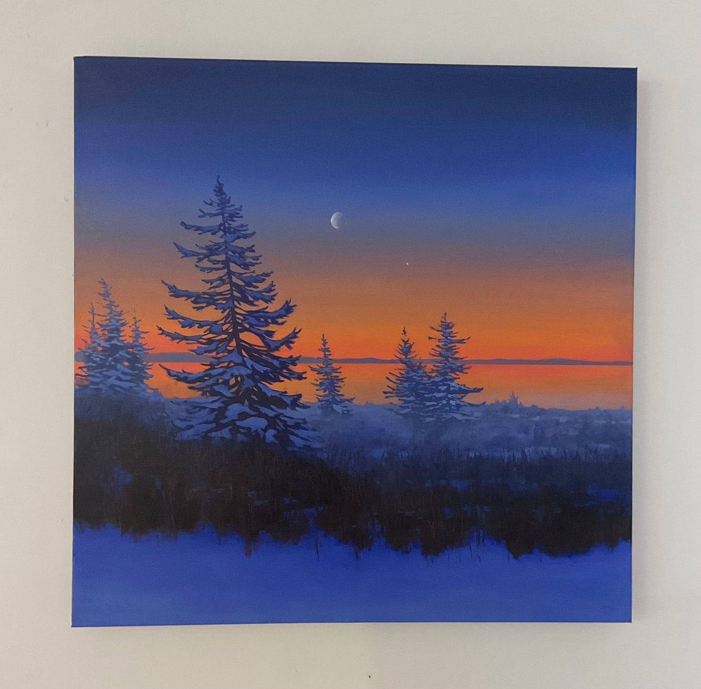 Waning Crescent Near Baie Verte