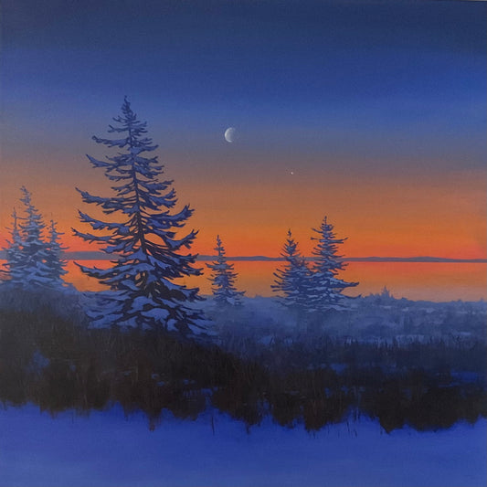 Waning Crescent Near Baie Verte