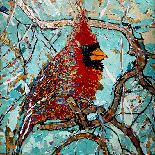 Cardinal in Blue