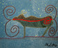 Black Female Moose with Stars Around It