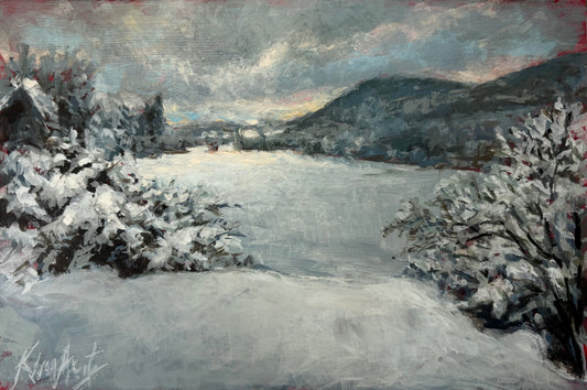 Snow Covered Field, Upham