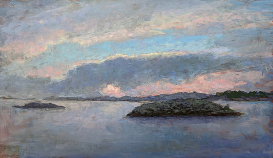 Sunset Over the Gull Rocks